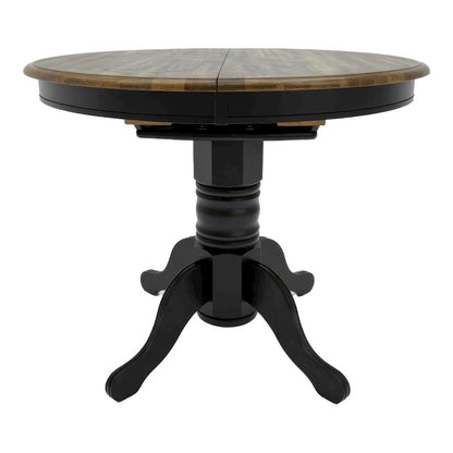 Carolina Crossing Gathering Table Counter Height 36" 15" Butterfly Leaf - Black