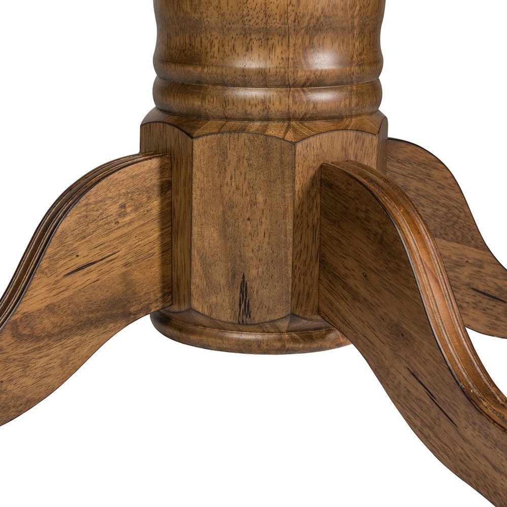 Carolina Crossing 3 Piece Round Table Set - 2 Windsor Side Chairs - Antique
