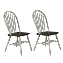Windsor Side Chair- White- Set of 2 Solids White