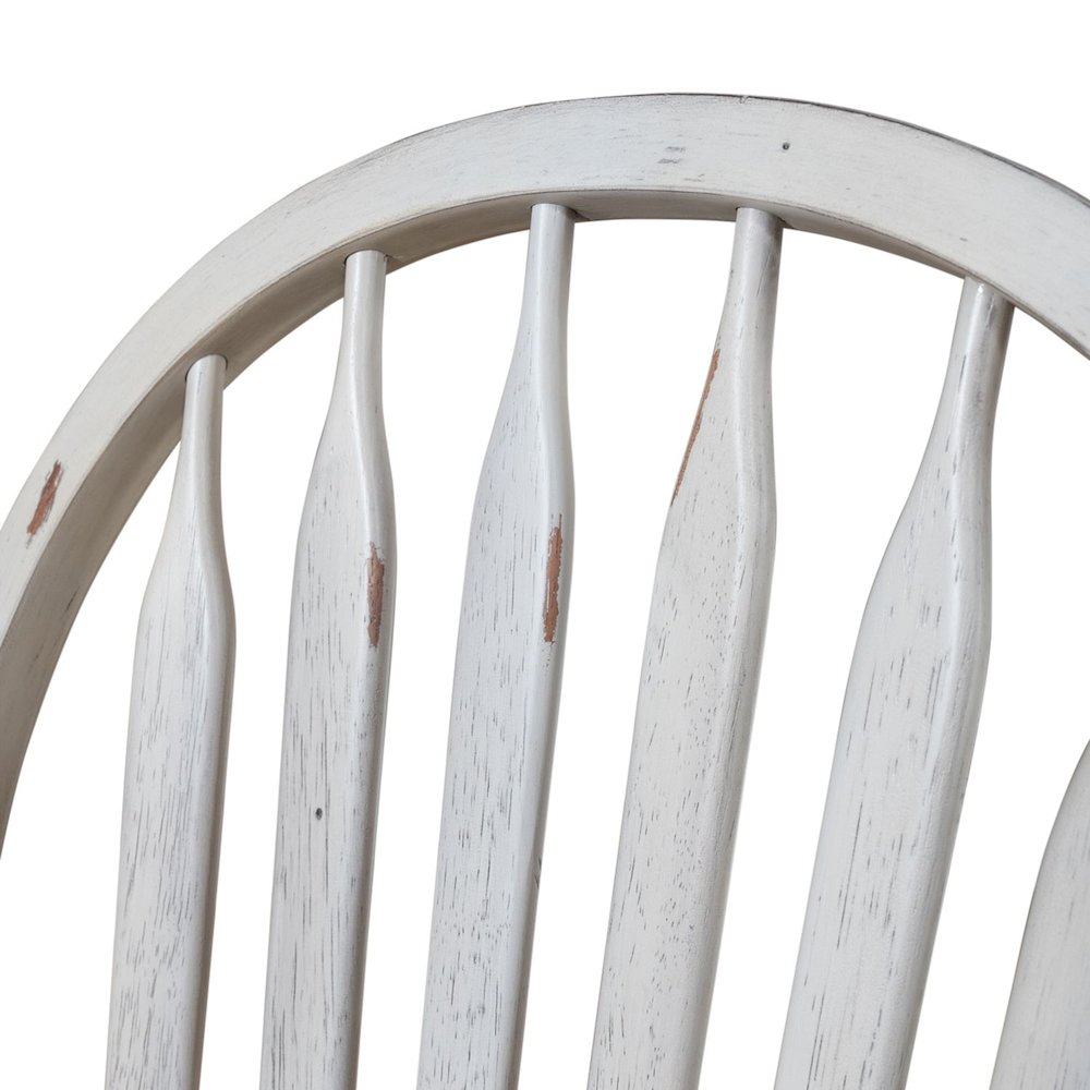 Windsor Side Chair- White- Set of 2 Solids White