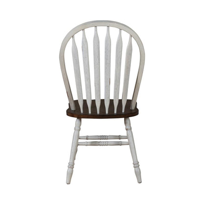 Windsor Side Chair- White- Set of 2 Solids White