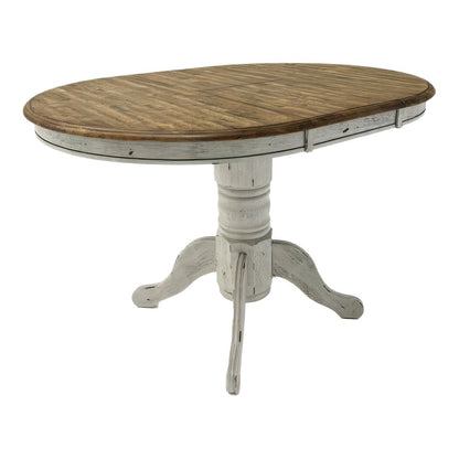 Carolina Crossing Gathering Table Counter Height 36" 15" Butterfly Leaf - White