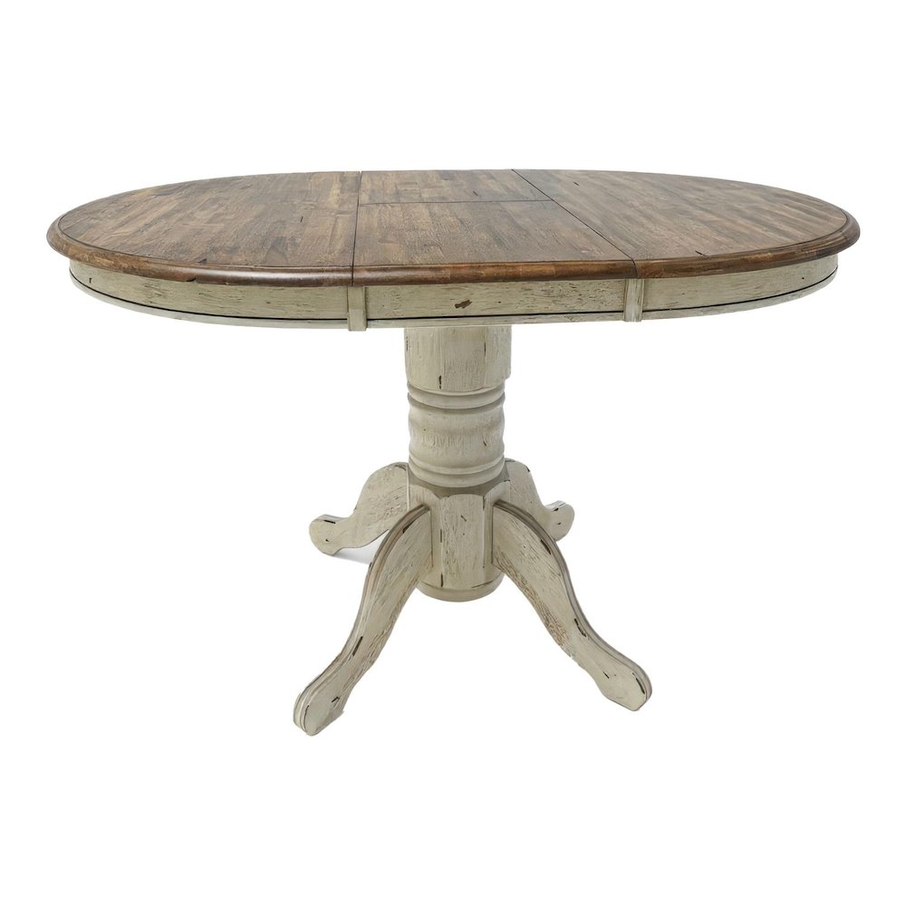 Carolina Crossing Gathering Table Counter Height 36" 15" Butterfly Leaf - White