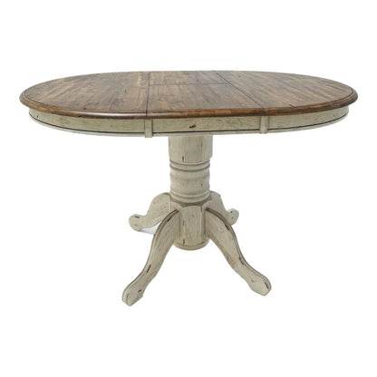 Carolina Crossing Gathering Table Counter Height 36" 15" Butterfly Leaf - White