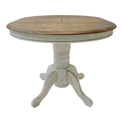 Carolina Crossing Gathering Table Counter Height 36" 15" Butterfly Leaf - White