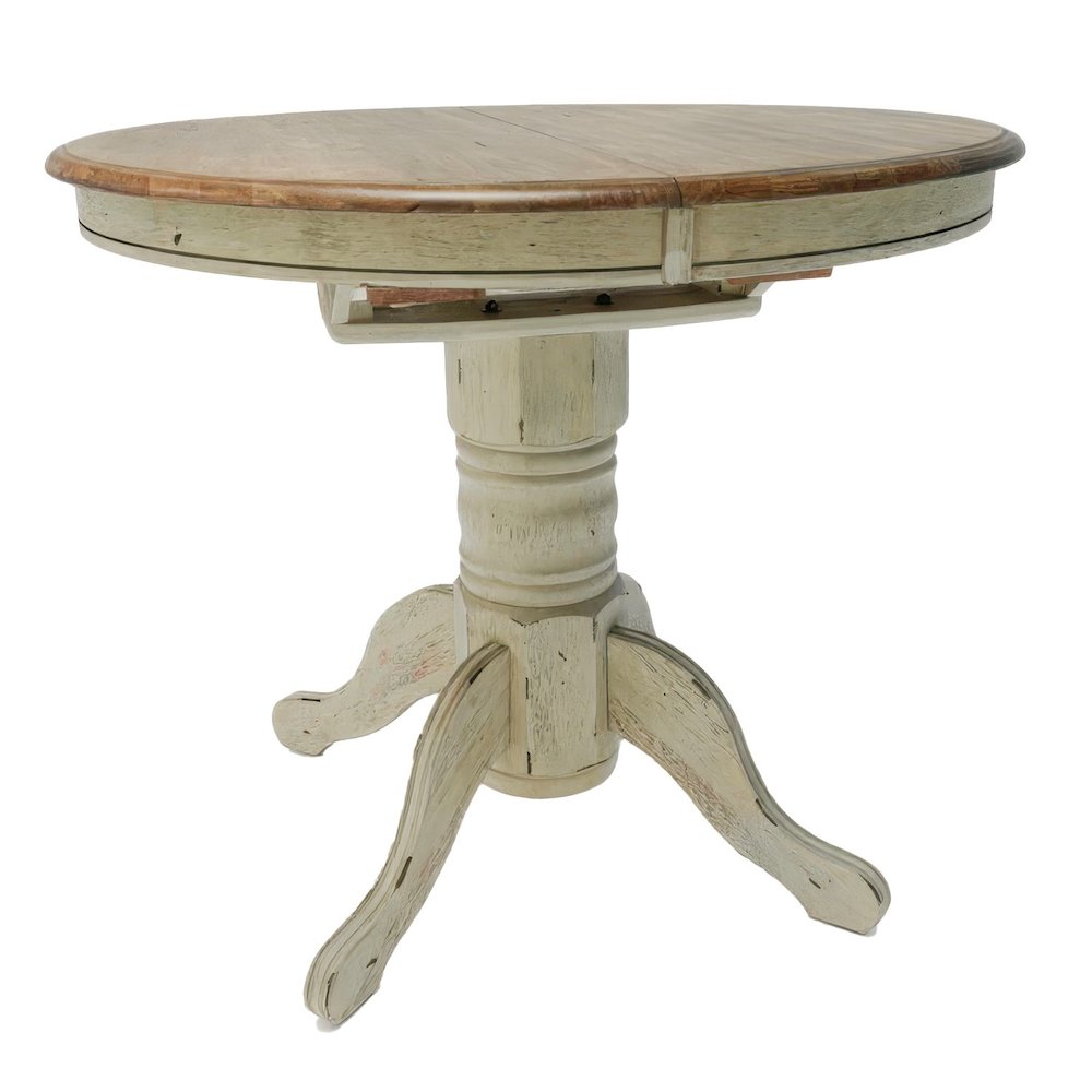 Carolina Crossing Gathering Table Counter Height 36" 15" Butterfly Leaf - White