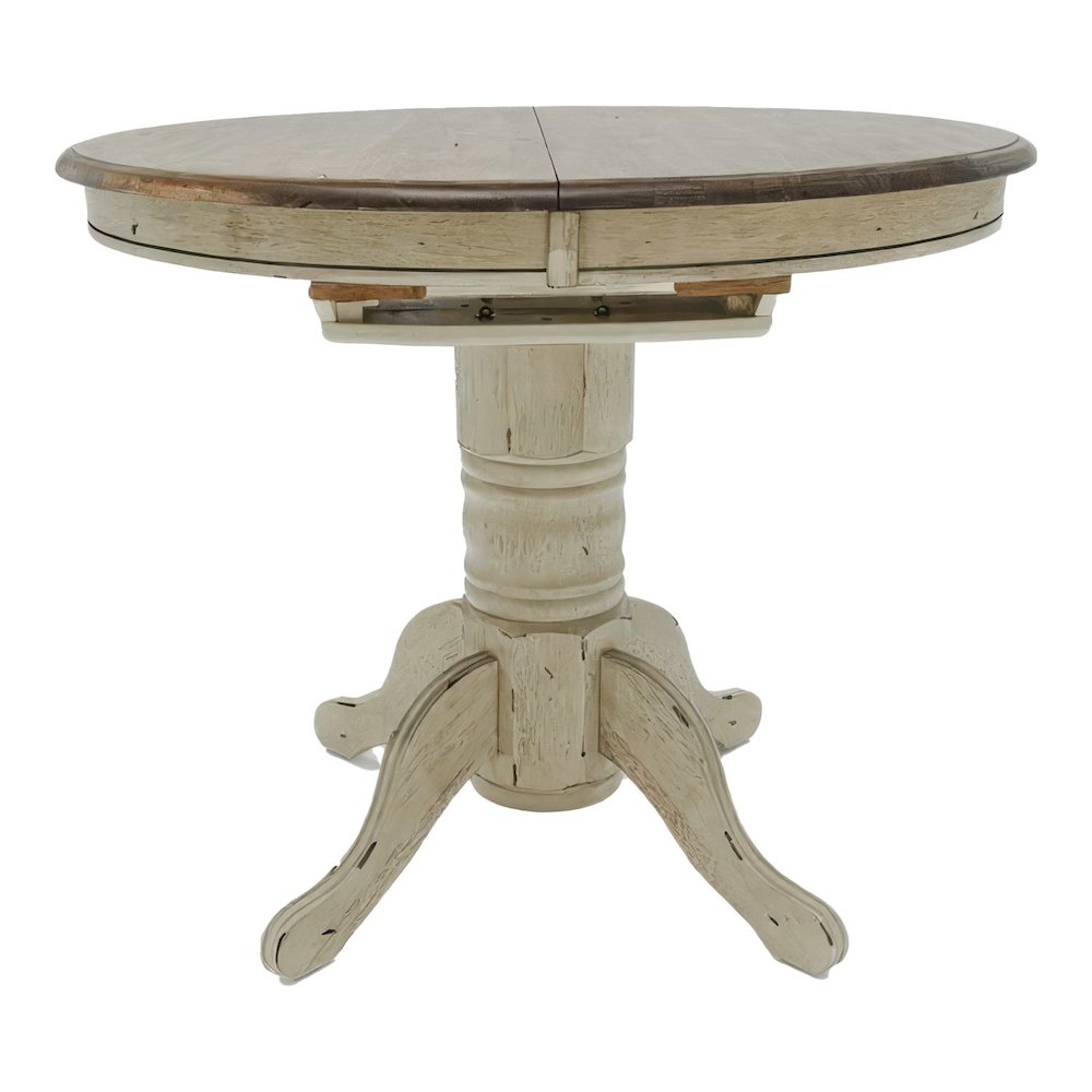 Carolina Crossing Gathering Table Counter Height 36" 15" Butterfly Leaf - White