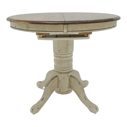 Carolina Crossing Gathering Table Counter Height 36" 15" Butterfly Leaf - White