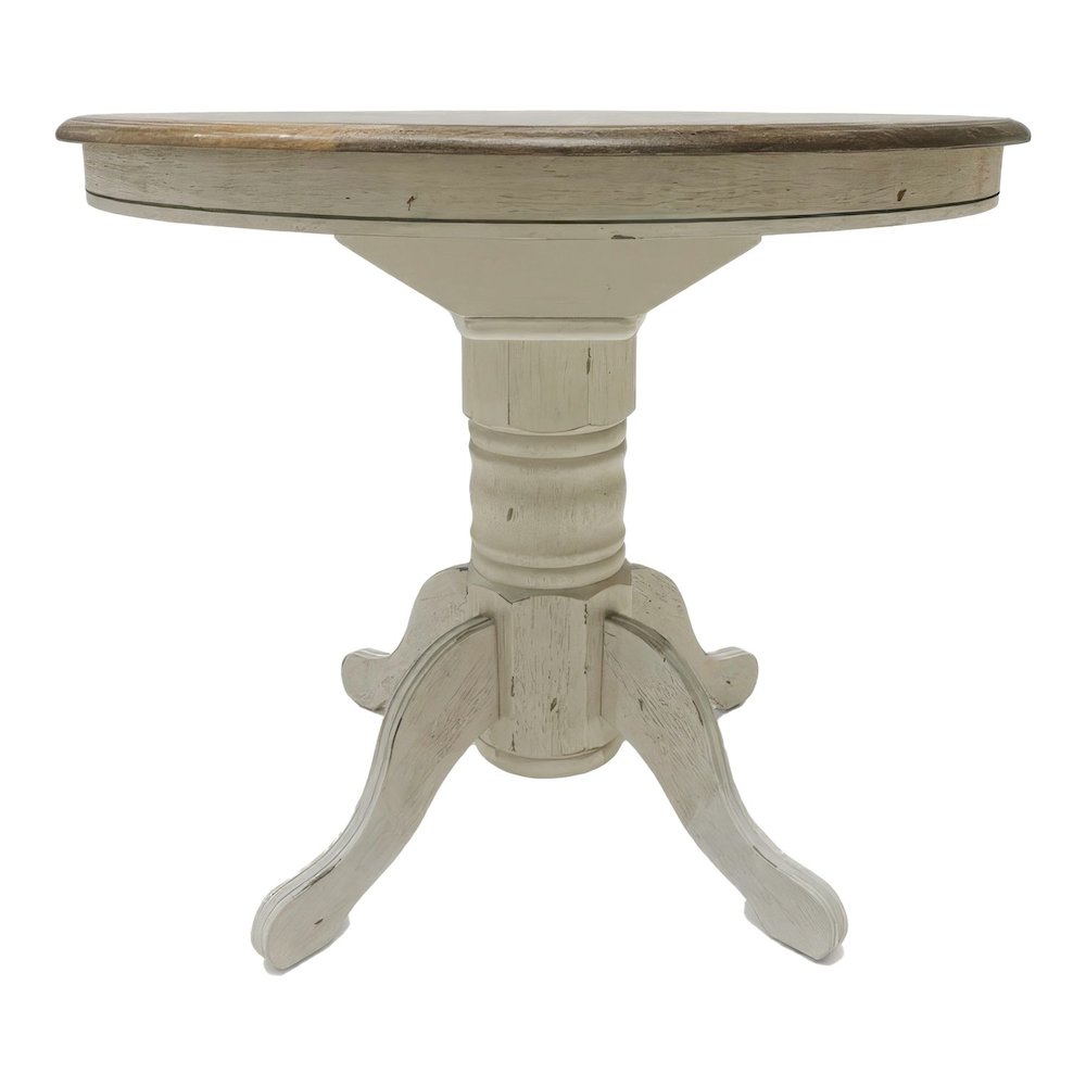 Carolina Crossing Gathering Table Counter Height 36" 15" Butterfly Leaf - White