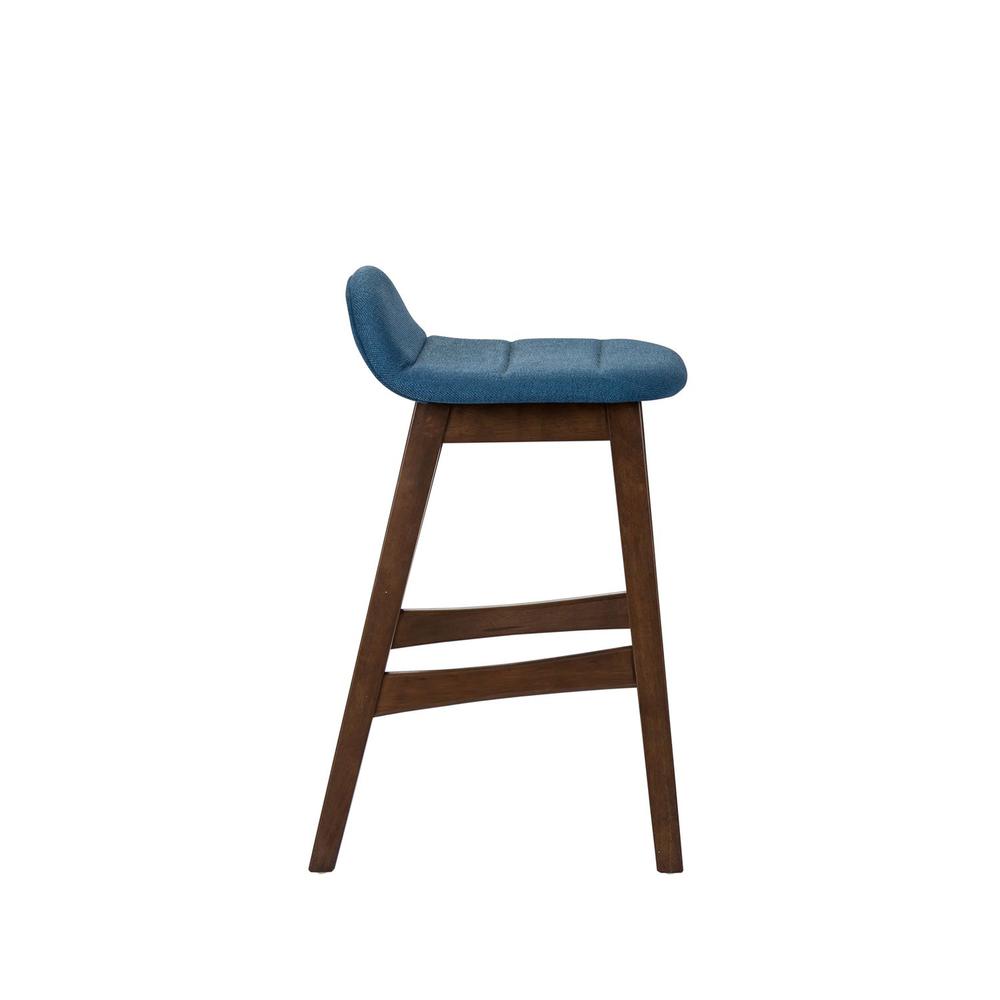 Space Savers 24 Inch Counter Chair - Blue (RTA) in Satin Walnut