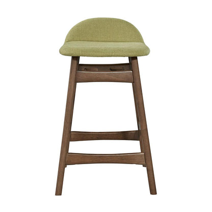 Space Savers 24 Inch Counter Chair - Green (RTA) in Satin Walnut