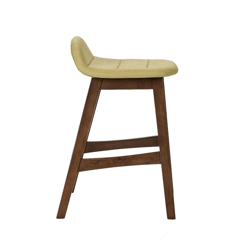 Space Savers 24 Inch Counter Chair - Green (RTA) in Satin Walnut