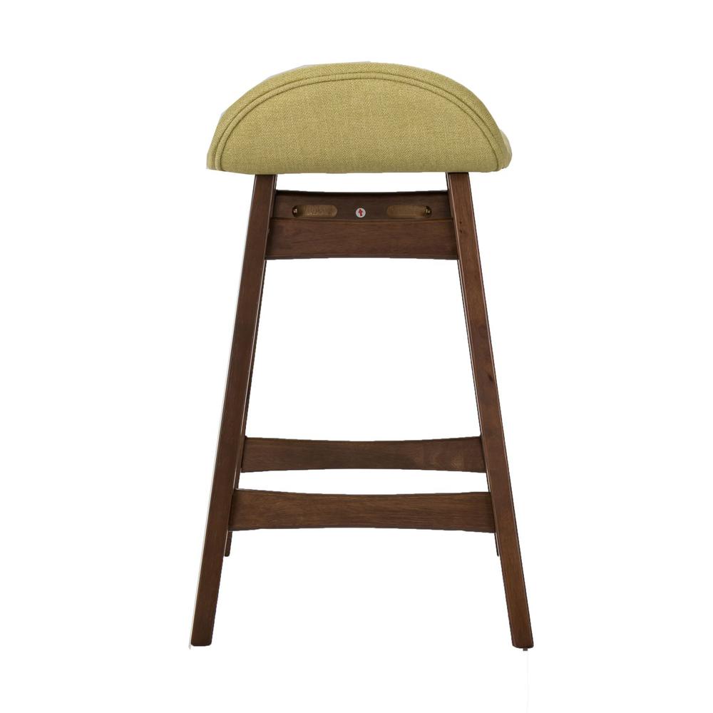 Space Savers 24 Inch Counter Chair - Green (RTA) in Satin Walnut