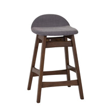 Space Savers 24 Inch Counter Chair - Grey (RTA)-Set of 2 in Satin Walnut