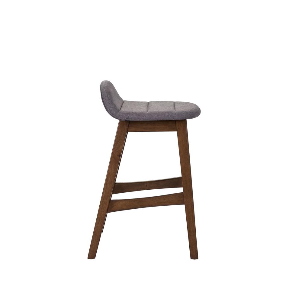 Space Savers 24 Inch Counter Chair - Grey (RTA) in Satin Walnut