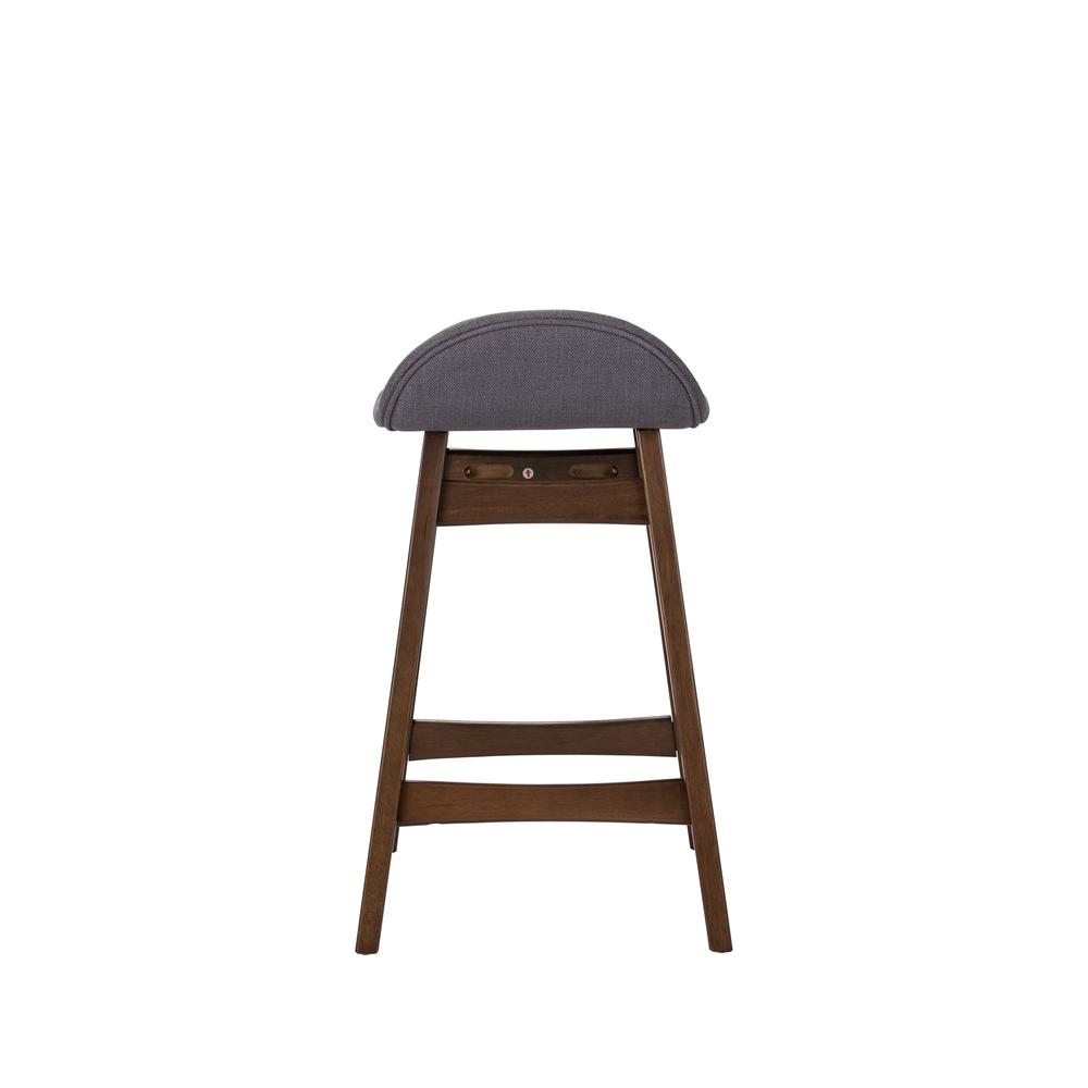 Space Savers 24 Inch Counter Chair - Grey (RTA)-Set of 2 in Satin Walnut