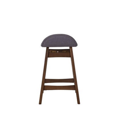 Space Savers 24 Inch Counter Chair - Grey (RTA) in Satin Walnut
