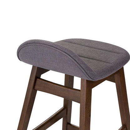 Space Savers 24 Inch Counter Chair - Grey (RTA) in Satin Walnut