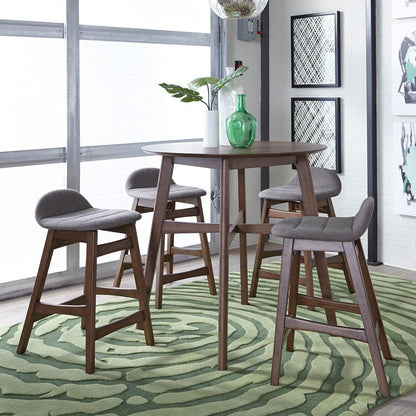 Space Savers 24 Inch Counter Chair - Grey (RTA) in Satin Walnut