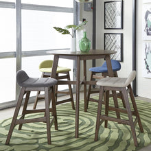 Space Savers 24 Inch Counter Chair - Grey (RTA)-Set of 2 in Satin Walnut