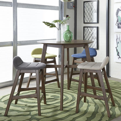Space Savers 24 Inch Counter Chair - Grey (RTA)-Set of 2 in Satin Walnut