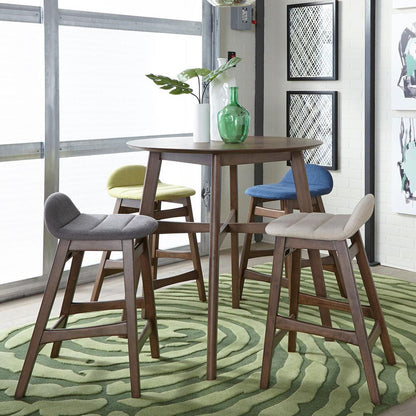 Space Savers 24 Inch Counter Chair - Grey (RTA) in Satin Walnut