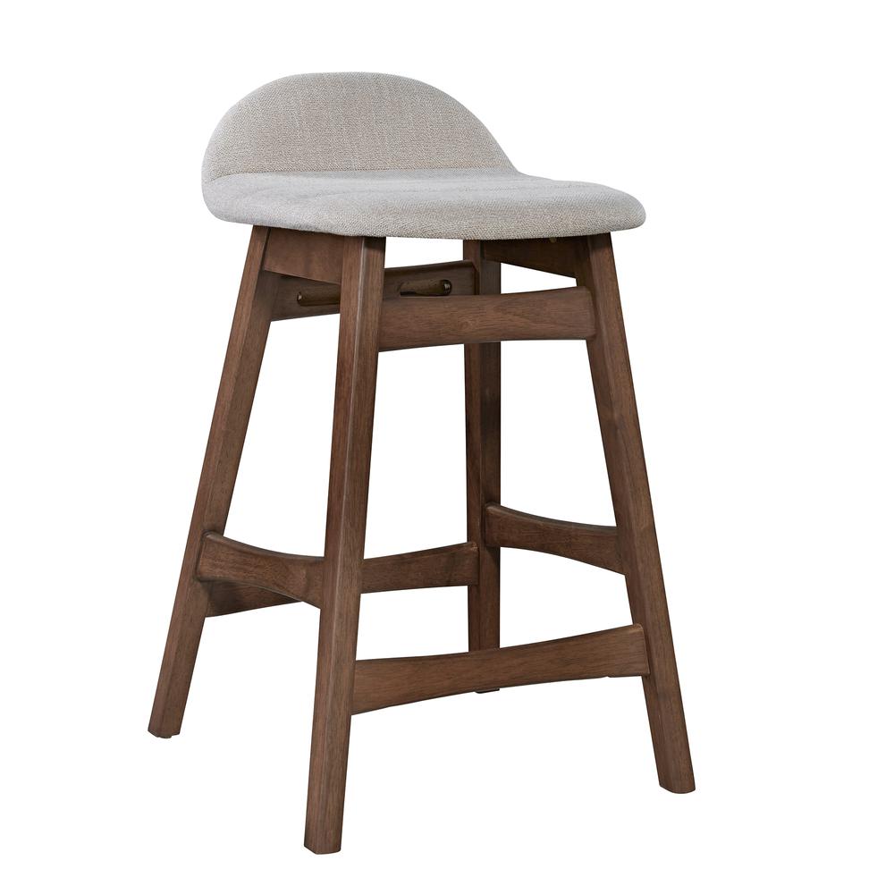 Space Savers 24 Inch Counter Chair - Light Tan (RTA)-Set of 2 in Satin Walnut