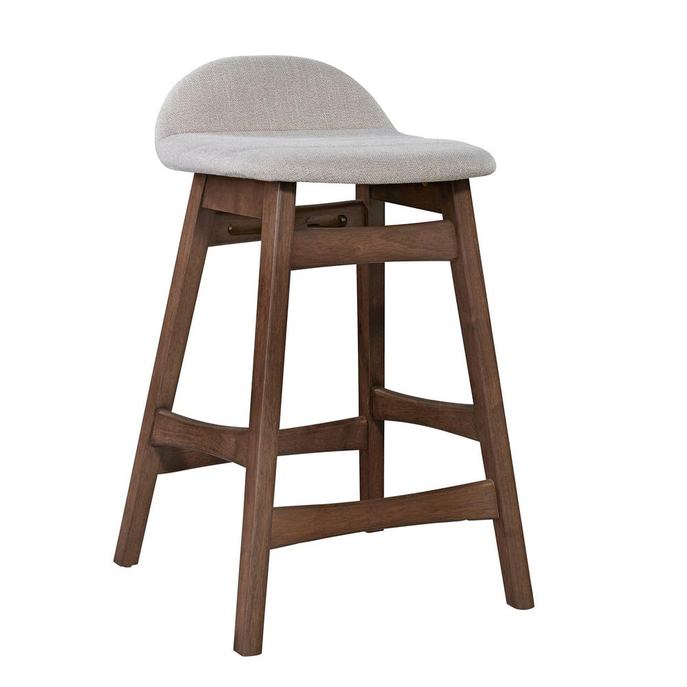 Space Savers 24 Inch Counter Chair - Light Tan (RTA) in Satin Walnut