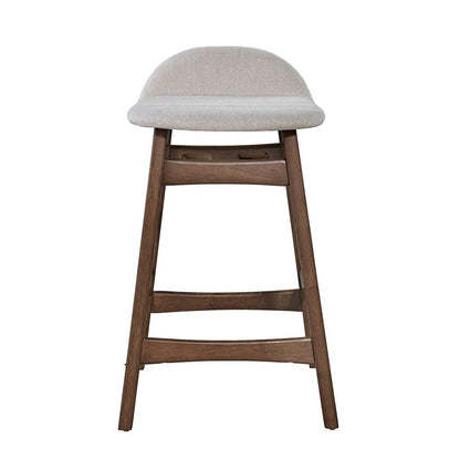 Space Savers 24 Inch Counter Chair - Light Tan (RTA) in Satin Walnut