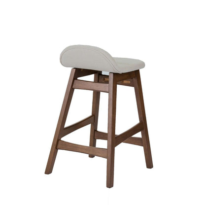 Space Savers 24 Inch Counter Chair - Light Tan (RTA) in Satin Walnut