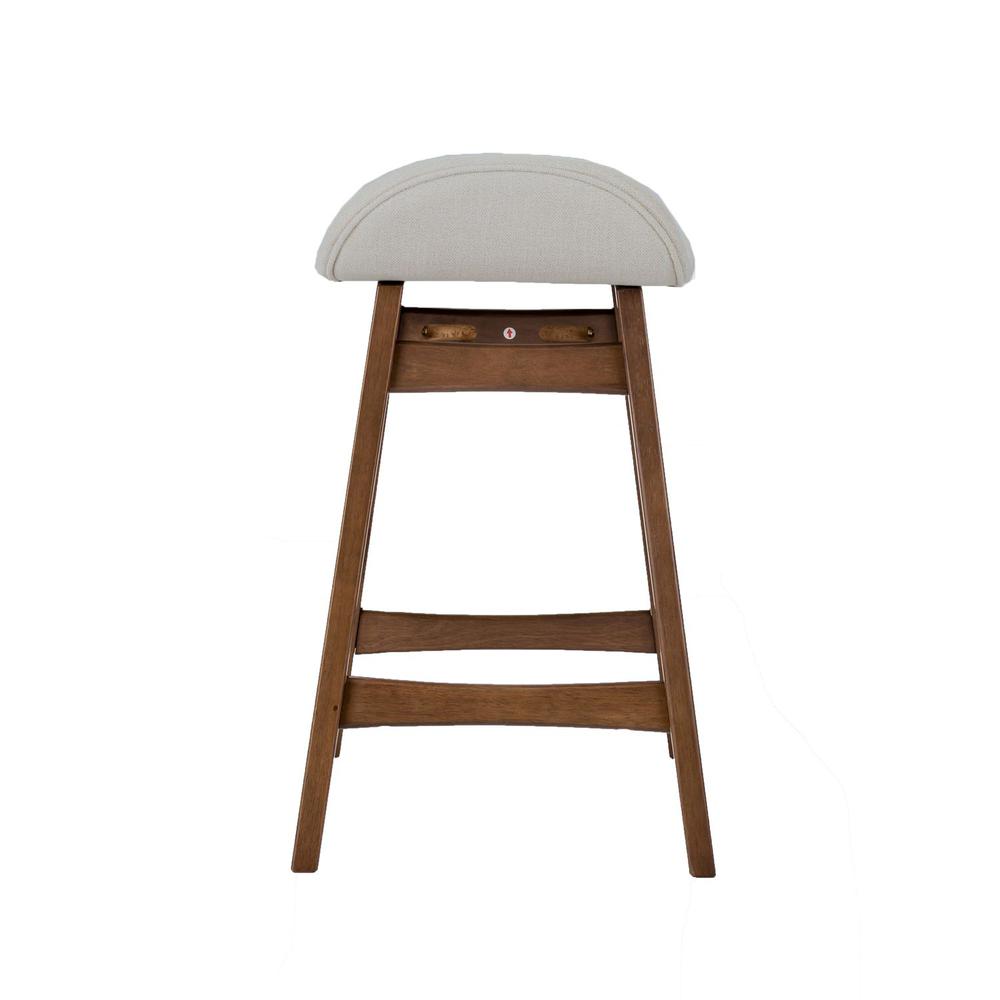 Space Savers 24 Inch Counter Chair - Light Tan (RTA) in Satin Walnut