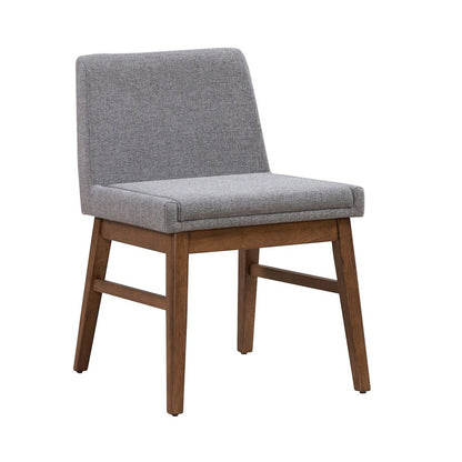 Space Savers Dining Accent Upholstered Side Chair (RTA) -Set of 2 - Satin Walnut