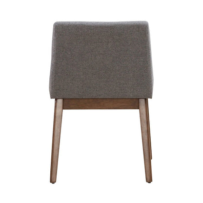 Space Savers Dining Accent Upholstered Side Chair (RTA) -Set of 2 - Satin Walnut