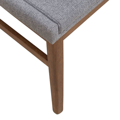 Space Savers Dining Accent Upholstered Side Chair (RTA) -Set of 2 - Satin Walnut