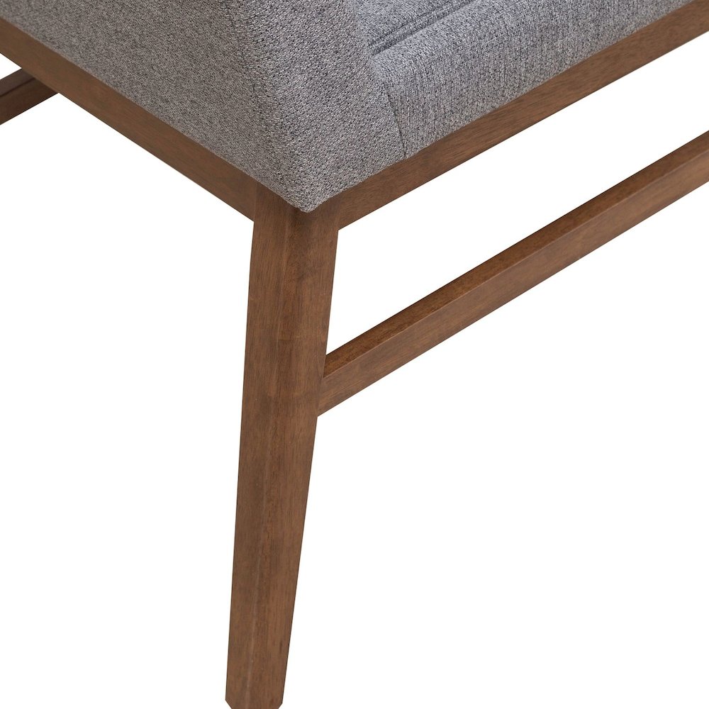 Space Savers Dining Accent Upholstered Side Chair (RTA) -Set of 2 - Satin Walnut