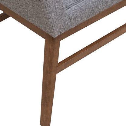 Space Savers Dining Accent Upholstered Side Chair (RTA) -Set of 2 - Satin Walnut