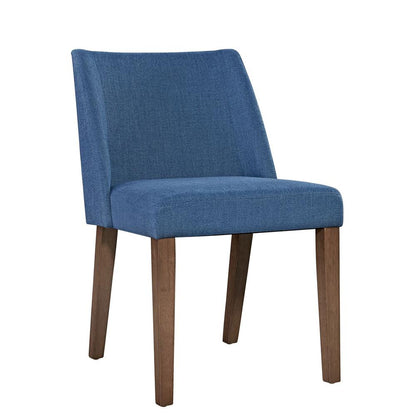 Space Savers Nido Chair - Blue (RTA) in Satin Walnut