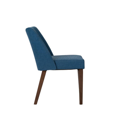 Space Savers Nido Chair - Blue (RTA) in Satin Walnut