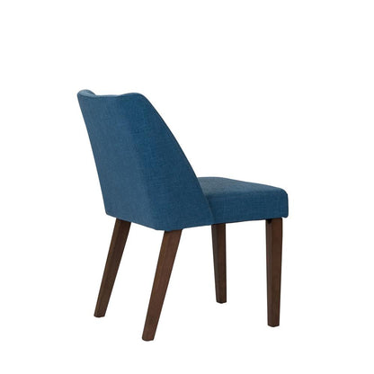 Space Savers Nido Chair - Blue (RTA) in Satin Walnut