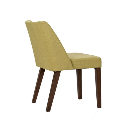 Space Savers Nido Chair - Green (RTA)-Set of 2 in Satin Walnut