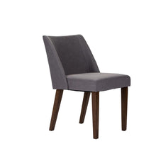 Space Savers Nido Chair - Grey (RTA)-Set of 2 in Satin Walnut