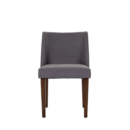 Space Savers Nido Chair - Grey (RTA)-Set of 2 in Satin Walnut