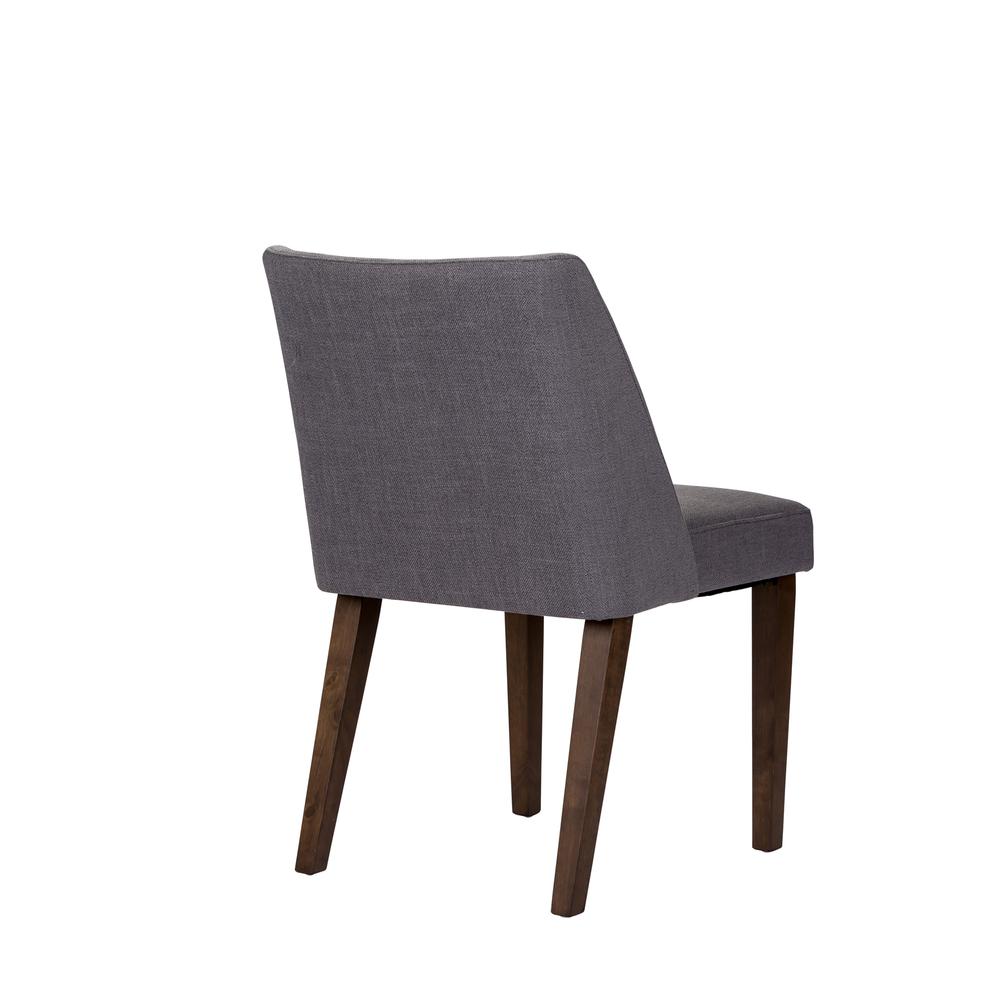 Space Savers Nido Chair - Grey (RTA)-Set of 2 in Satin Walnut