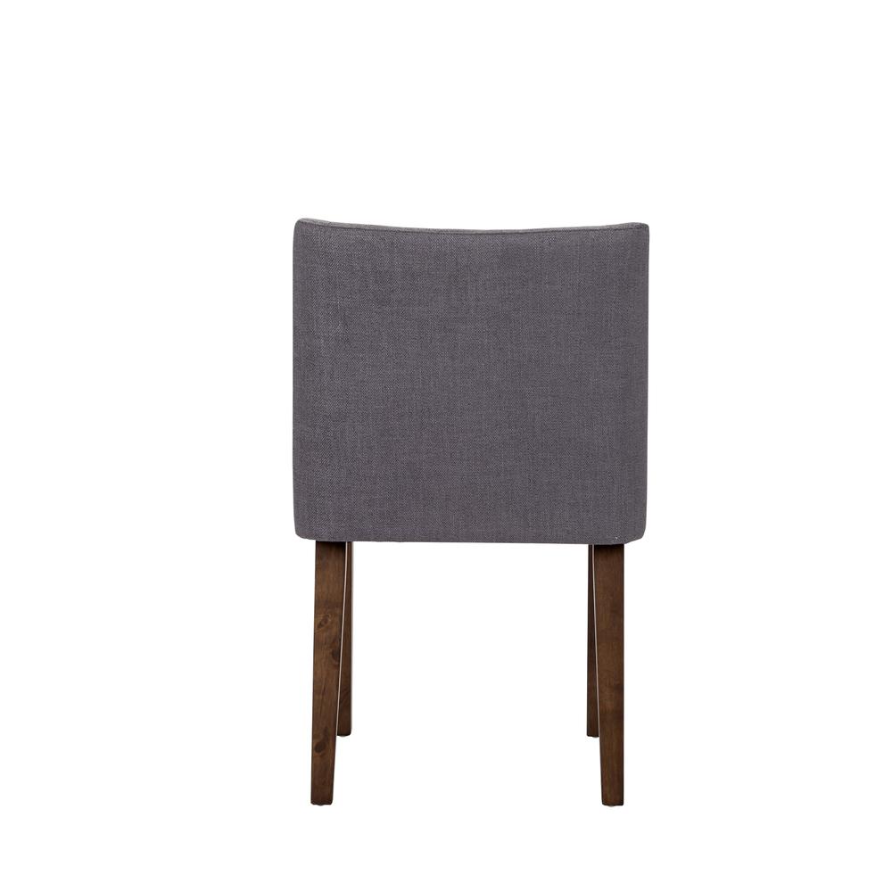Space Savers Nido Chair - Grey (RTA) in Satin Walnut
