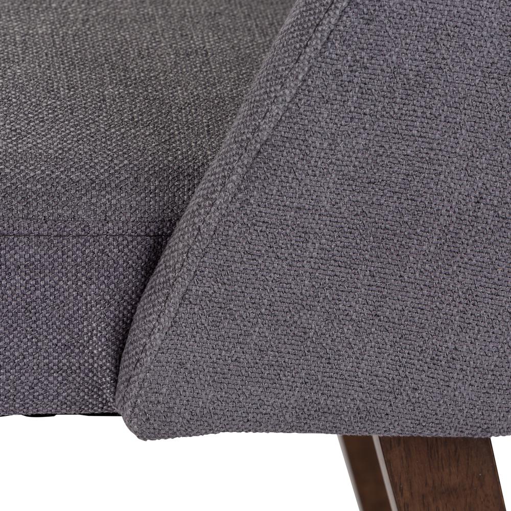 Space Savers Nido Chair - Grey (RTA)-Set of 2 in Satin Walnut
