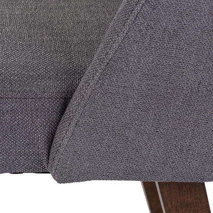 Space Savers Nido Chair - Grey (RTA)-Set of 2 in Satin Walnut