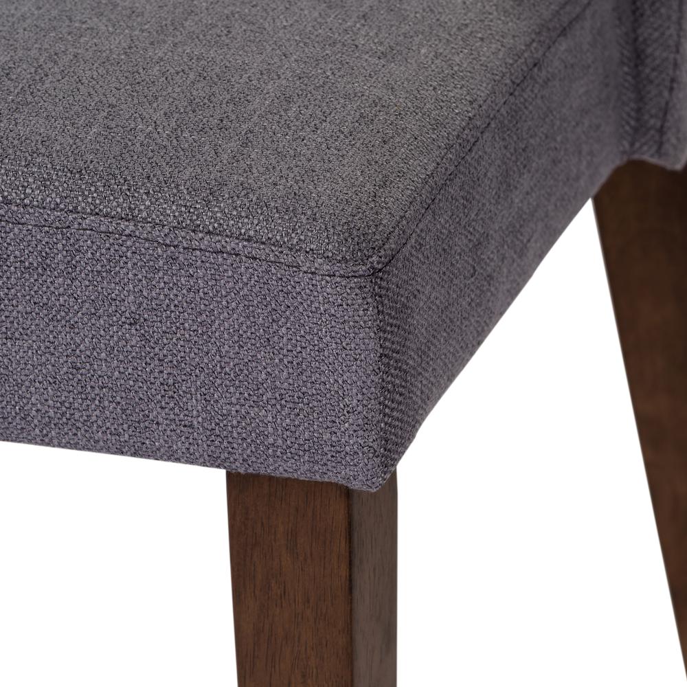 Space Savers Nido Chair - Grey (RTA)-Set of 2 in Satin Walnut