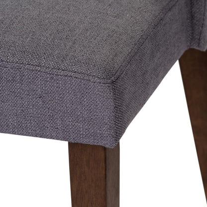 Space Savers Nido Chair - Grey (RTA)-Set of 2 in Satin Walnut