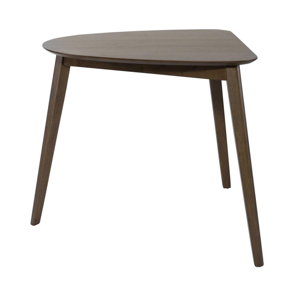 Space Savers Triangle Table in Satin Walnut