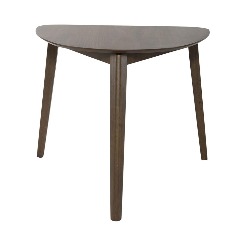 Space Savers Triangle Table in Satin Walnut